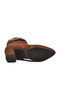 Brown Suede Zippered Fur Lined Women's Heeled Boots 547815 Z - 5