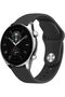 22mm Quick Release Silicone Replacement Band for Amazfit GTR 4/GTR 3 Pro/GTR 3/GTR 2e – Black