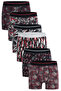 Men's 6-Piece Single Jersey Cotton Lycra Colorful Boxer Set 4147