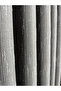 Şantuk Linen Dark Gray Striped Background Curtain Medium Pleat Washable
