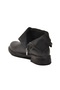 Black Leather Zippered Non-Slip Women's Boots with Fleece Inside 209144 Z - 4