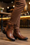 Tan Emerald Fur Inside Zippered Non-Slip Women's Boots 547819 Z - 3