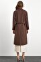 Reglan Sleeve Jacquard Pattern Limited Edition Coat Brown 3135 - 7