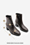 K9711 Women's Metal Heel Thick Heeled Boots - 5