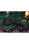 Capsule Cut Red Colored Crimping Stick Amber Prayer Beads