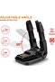 Portable Smart Electric Shoe Boot Dryer Warmer, Adjustable Rack/Timer, O-Black, B L - 4