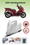 غطاء محرك متوافق مع هوندا PCX 125 باللون الرمادي، غطاء حماية