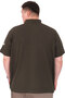 Mode XL Large Size Men's T-Shirt Pike Polo Neck U25305 Khaki - 3