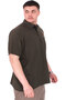 Mode XL Large Size Men's T-Shirt Pike Polo Neck U25305 Khaki - 2