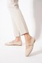 Senras Women's Ballet Flats with Scarf Buckle Beige Skin