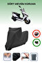 Black Lock Compatible Arora Freedom 50 Compatible Motorcycle Cover, Protection Cover