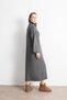 Women's High Neck Oversize Knit Dress – Gray - 4