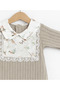 Baby Collar Lace Detailed Jumpsuit - 2