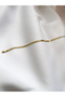 Double Chain Pattern Steel Tarnish Free Gold Bracelet