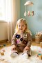 Floral Winter Girls' Spanish Flared Pants Set - 4