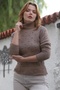 Mink Turtleneck Long Sleeve Polka Dot Knitwear Sweater 60 55 - 6