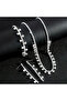 Zircon Stone Exquisite Galaxy Model Necklace Earrings Bracelet Set Gift Jewelry Set Wedding Engagement Set - 5