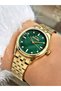 Steel Band Steel Case 5 Atm Water Resistant Gold-Green Color Women Wristwatch 2528Mr - 3