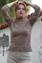 Mink Turtleneck Long Sleeve Polka Dot Knitwear Sweater 60 55 - 7
