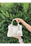 New Season 3-Compartment Soft Leather Stylish Hand and Shoulder Bag Shopper 22 X 18 cm - 5