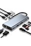11-in-1 USB-C Hub with 4K HDMI, VGA, USB 3.0, Ethernet & SD/TF Card Readers - Compatible with MacBoo