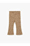 Baby Girl Leggings 7Wmg40003Ak Beige Patterned - 4