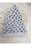 Crochet Hat/White Silver Glitter Beanie/Wedding/Party/Costume/Derya Baykal/Evening Dress Hat/Gift - 2