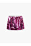 Sequined Skirt with Elastic Waist - 2