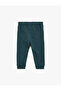 Cotton Dinosaur Printed Lace-Up Waist Ribbed Jogger Sweatpants - 2