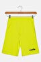 Kids Boy Brand Logo Basic Shorts, Lime Green