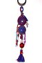 Handmade Blessing Charm – Tassel Bag Ornament with Evil Eye Beads, Key and Fish Figure - 3