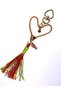 Handmade Heart-Shaped Cat & Dog Lover Charm – Colorful Tassel Bag Ornament - 3