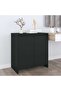 Sideboard Black 70x41x75 cm Engineered Wood