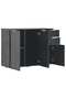 Sideboard High Gloss Black 107x35x80.5 cm - 2