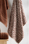 4-Piece Luxury Bath Towel Set (2 Pieces 70x140 cm & 2 Pieces 50x90 cm) | Leopard Printed Bath Set - 5