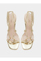 Danika Knot Tie-Up Sandals with Ring Detail - 5