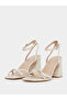 Ilaa Block Heel Sandals with Buckle Detail - 2