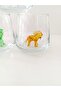 Horse-Shaped Coffee Side Water Glass Set of 3 - 3