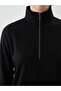 Lcwaikiki Classic Black Stand Collar Women's Tunic - 3