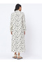 Off White Spot Print Maxi Shirt Dress - 2