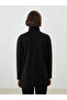 Lcwaikiki Classic Black Stand Collar Women's Tunic - 4