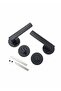 Black Toilet Door Handle