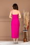 Atlas Fabric Stone Detail Pencil Dress - Fuchsia - 8