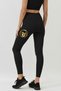 Women's High Waist Gold Phoenix Pattern Sports Leggings – Stretchy Breathable Fitness and Yoga Tights