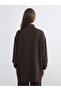 Lcw Modest Stand Collar Oversize Women's Sweatshirt Tunic - 4