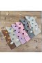 6 Pairs of Cotton Socks Suitable for Women's Polka Dot Patterned Long Boots