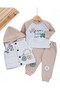 Baby Boy 3-Piece Stylish Top and Bottom Set with Fiber Vest / 6-9-12-18 Months Seasonal 3-Piece Cool Set - 2