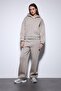 Light Mink Zippered Hooded Women's Sweatshirt - 4