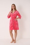 Soft Cotton Bamboo Women's Dressing Gown Bathrobe Home Wear / Candy Pink 3477 - 5