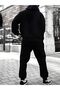 Unisex New Paris Printed Hooded Top and Bottom Set Cotton Jogger Tracksuit Set - 2